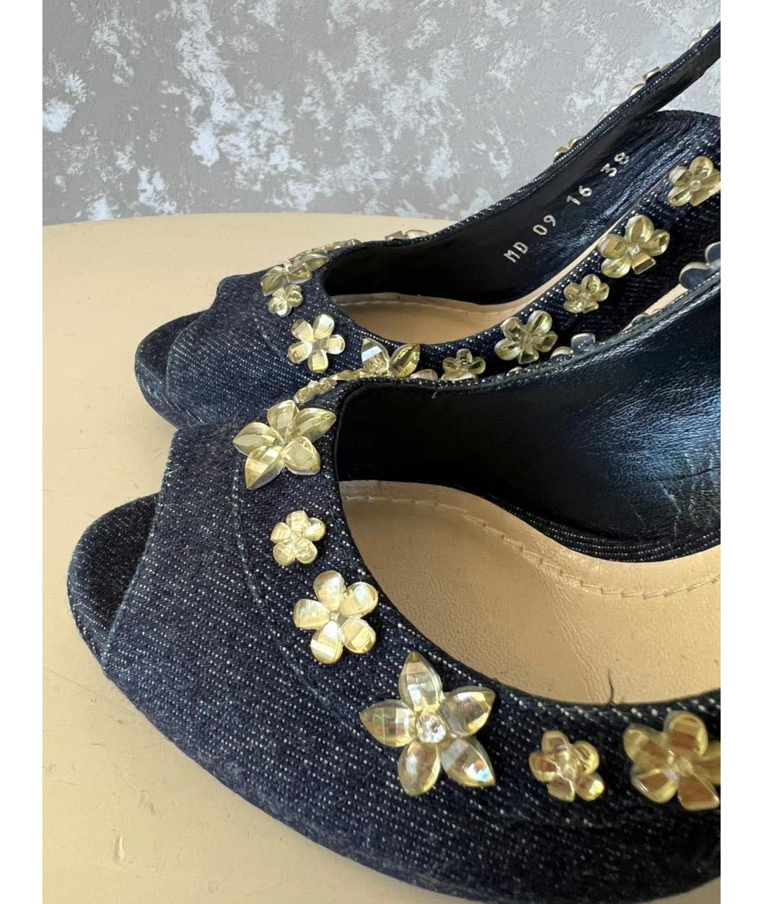 CHRISTIAN DIOR Темно-синие туфли, фото 7