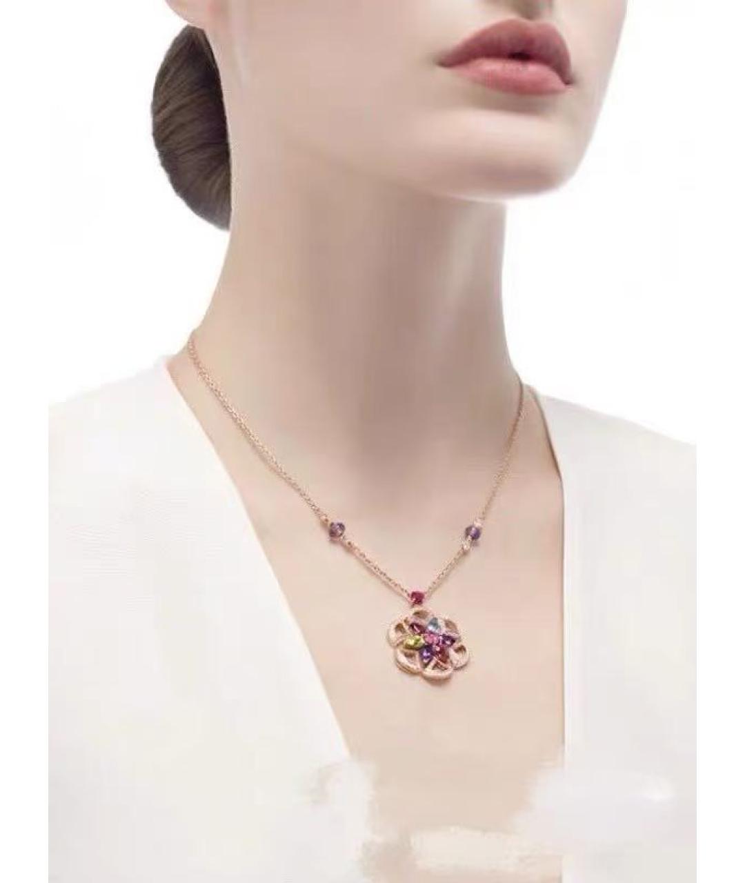 BVLGARI Золотое колье из розового золота, фото 3