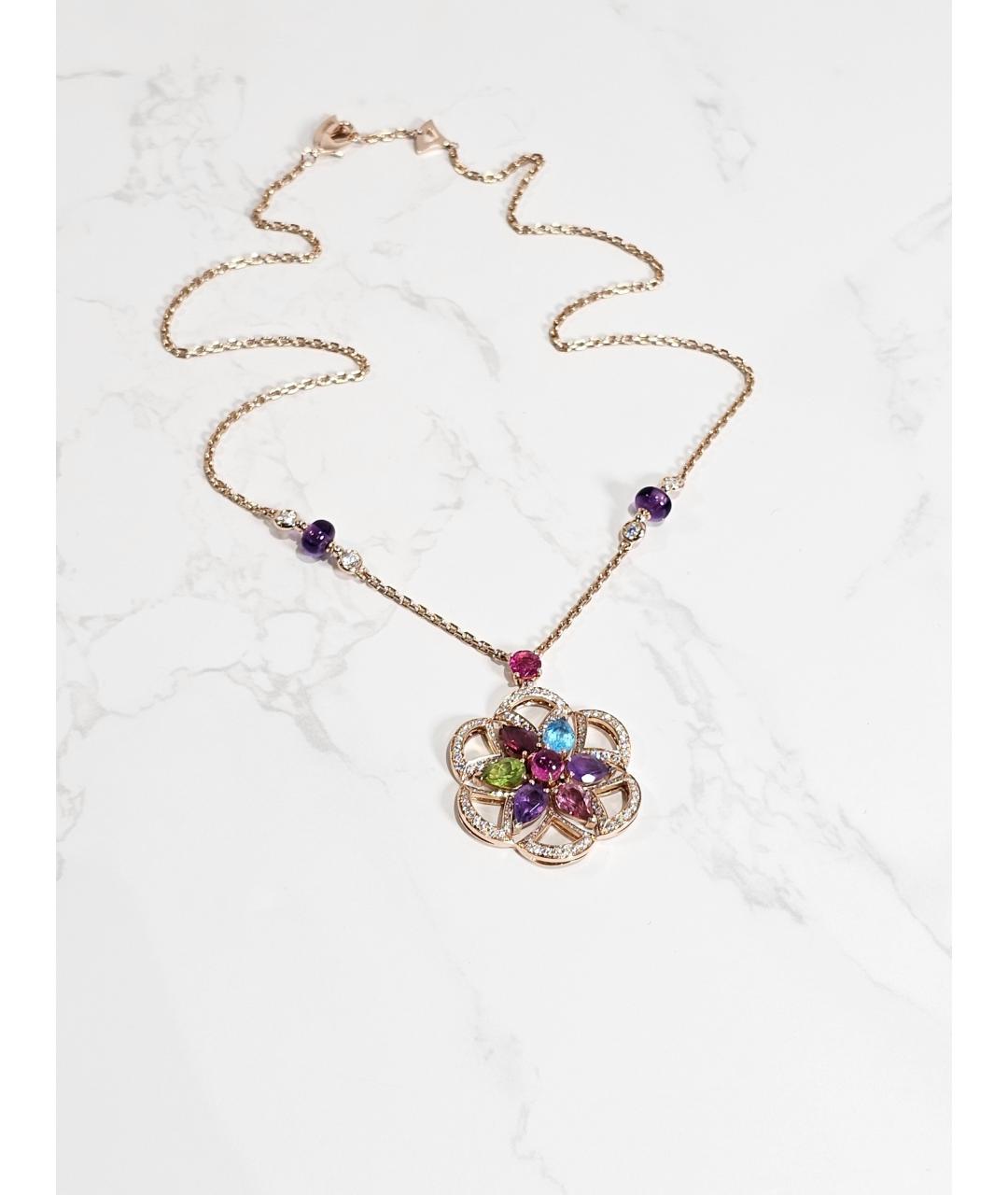 BVLGARI Золотое колье из розового золота, фото 4