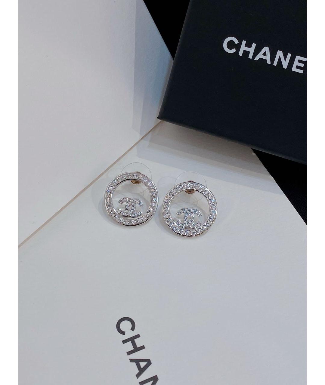 CHANEL Серебряные серьги, фото 7
