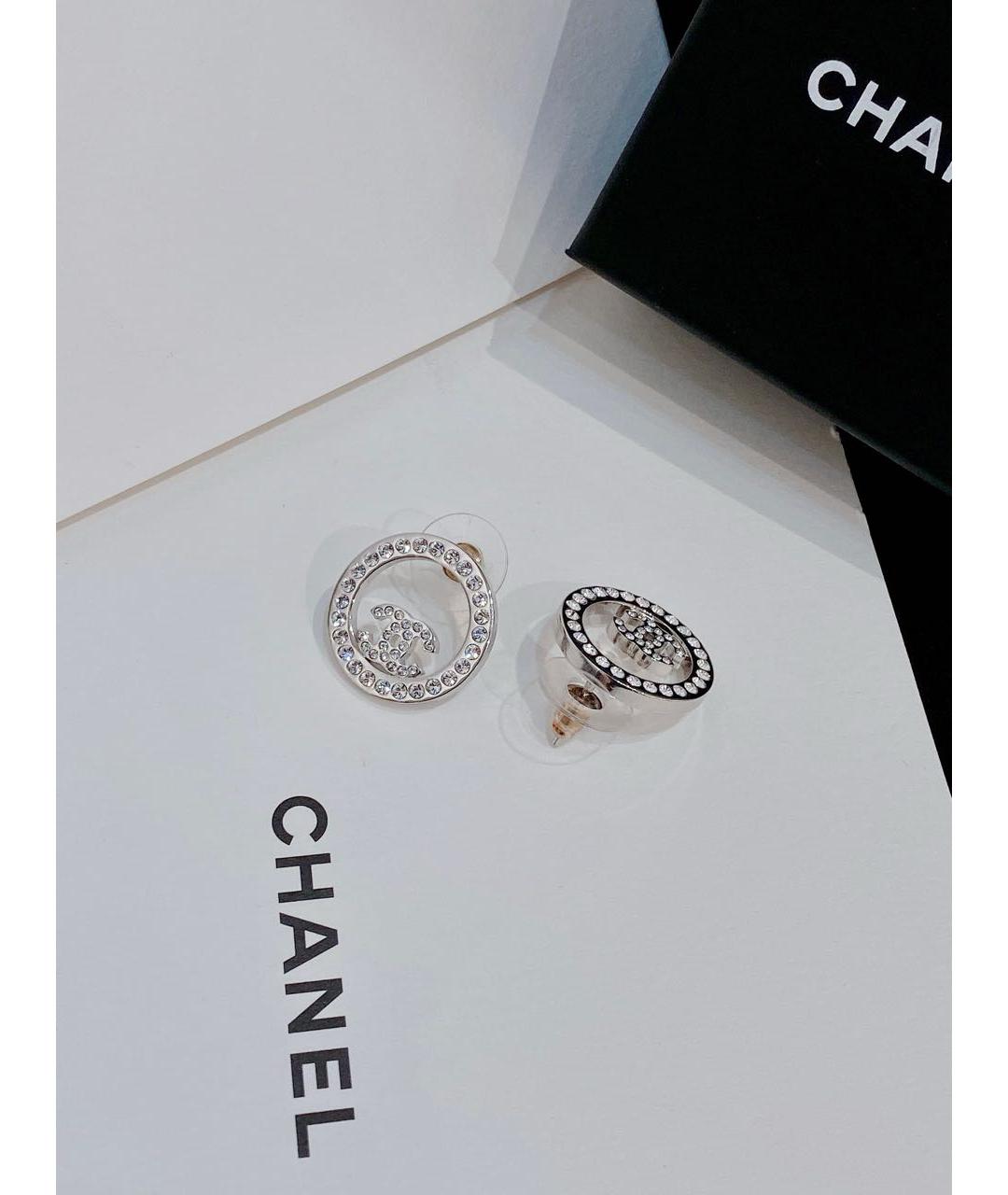 CHANEL Серебряные серьги, фото 6