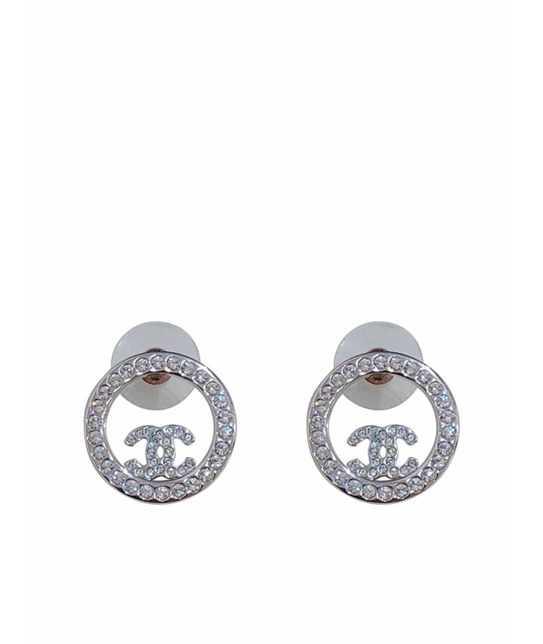 CHANEL Серебряные серьги, фото 1