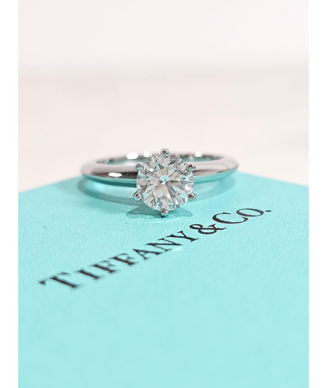 TIFFANY&CO Серебряное платиновое кольцо, фото 3