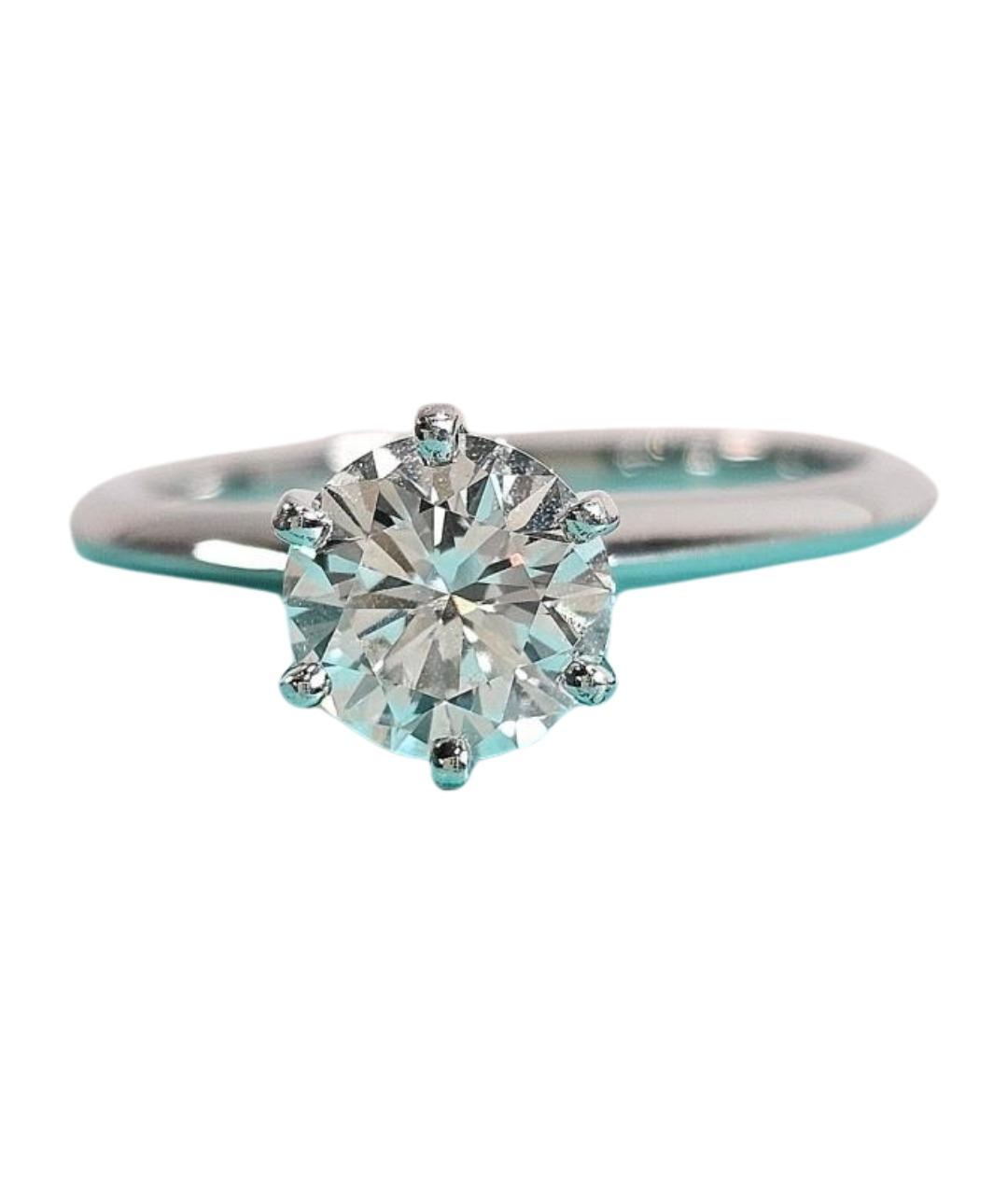 TIFFANY&CO Серебряное платиновое кольцо, фото 1