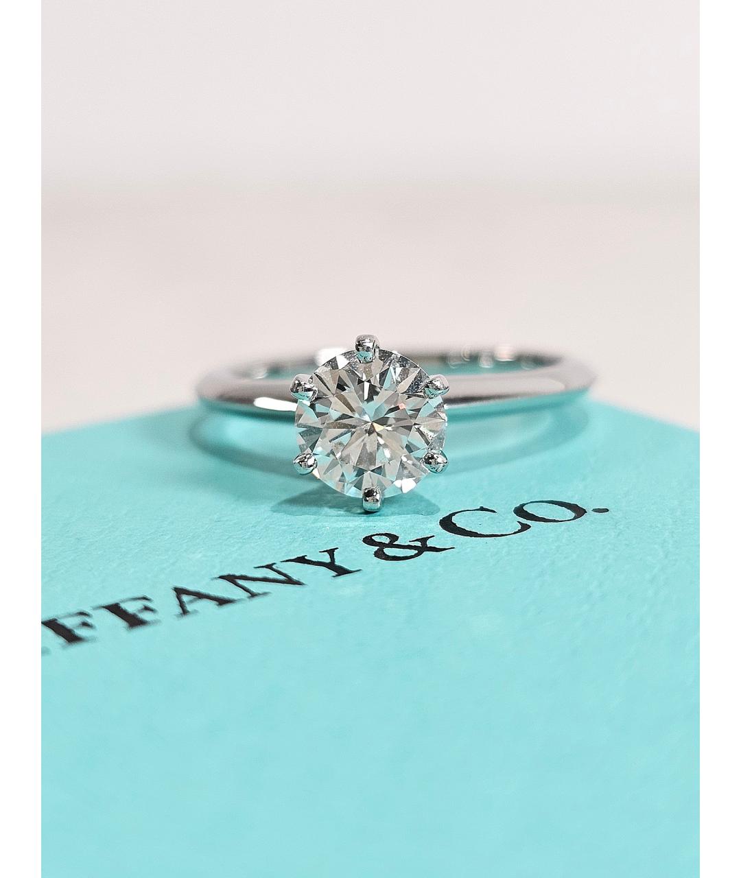 TIFFANY&CO Серебряное платиновое кольцо, фото 3