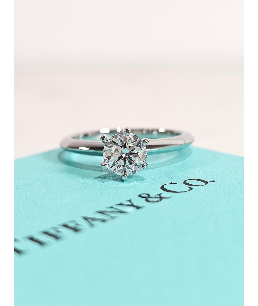 TIFFANY&CO Серебряное платиновое кольцо, фото 3