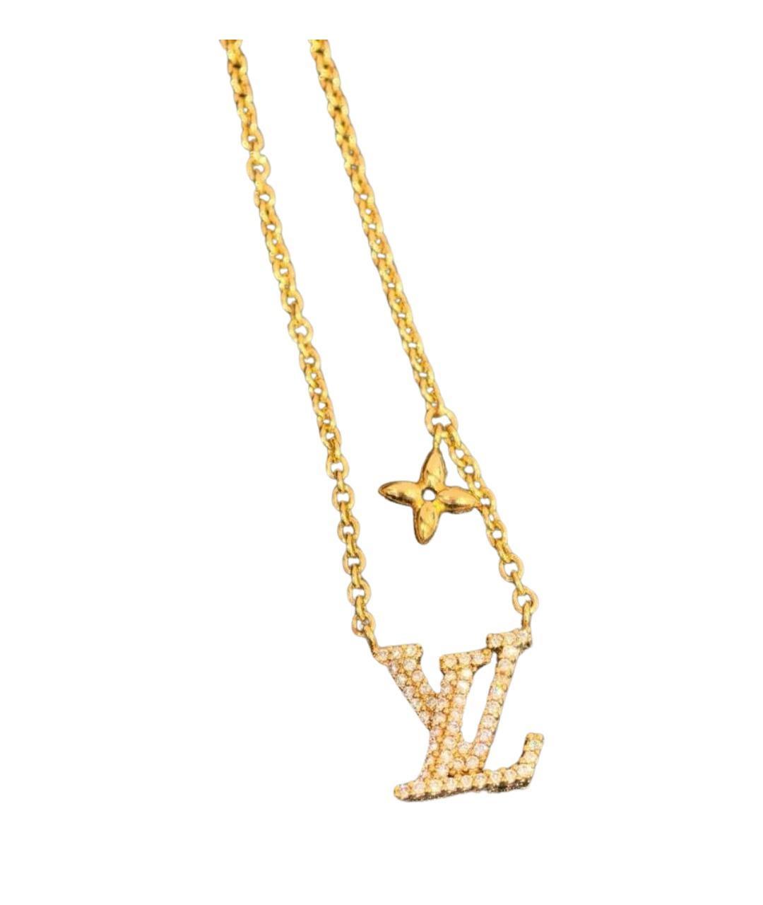 LOUIS VUITTON Золотое колье, фото 1