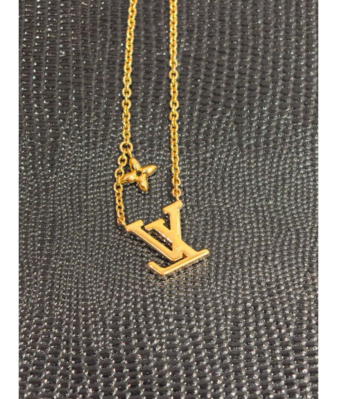 LOUIS VUITTON Золотое колье, фото 2