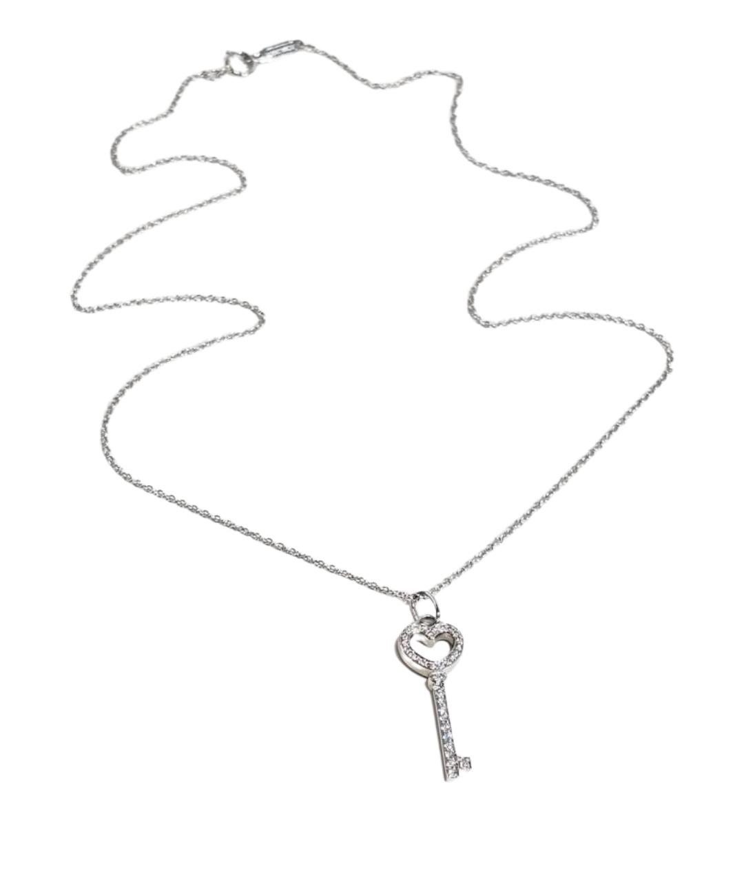 TIFFANY&CO Серебряное платиновое колье, фото 1
