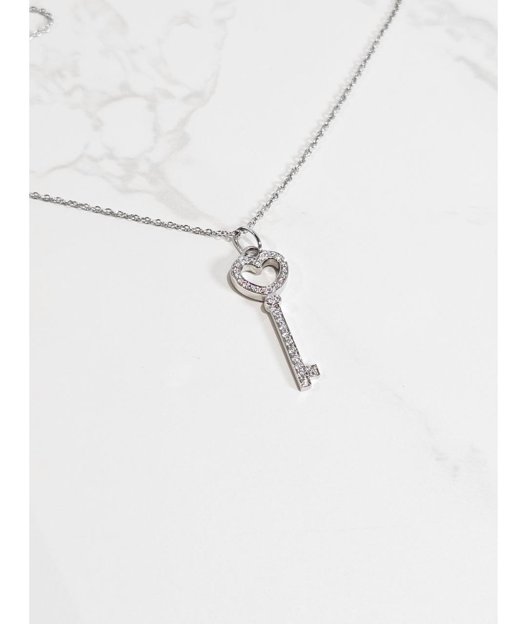 TIFFANY&CO Серебряное платиновое колье, фото 2