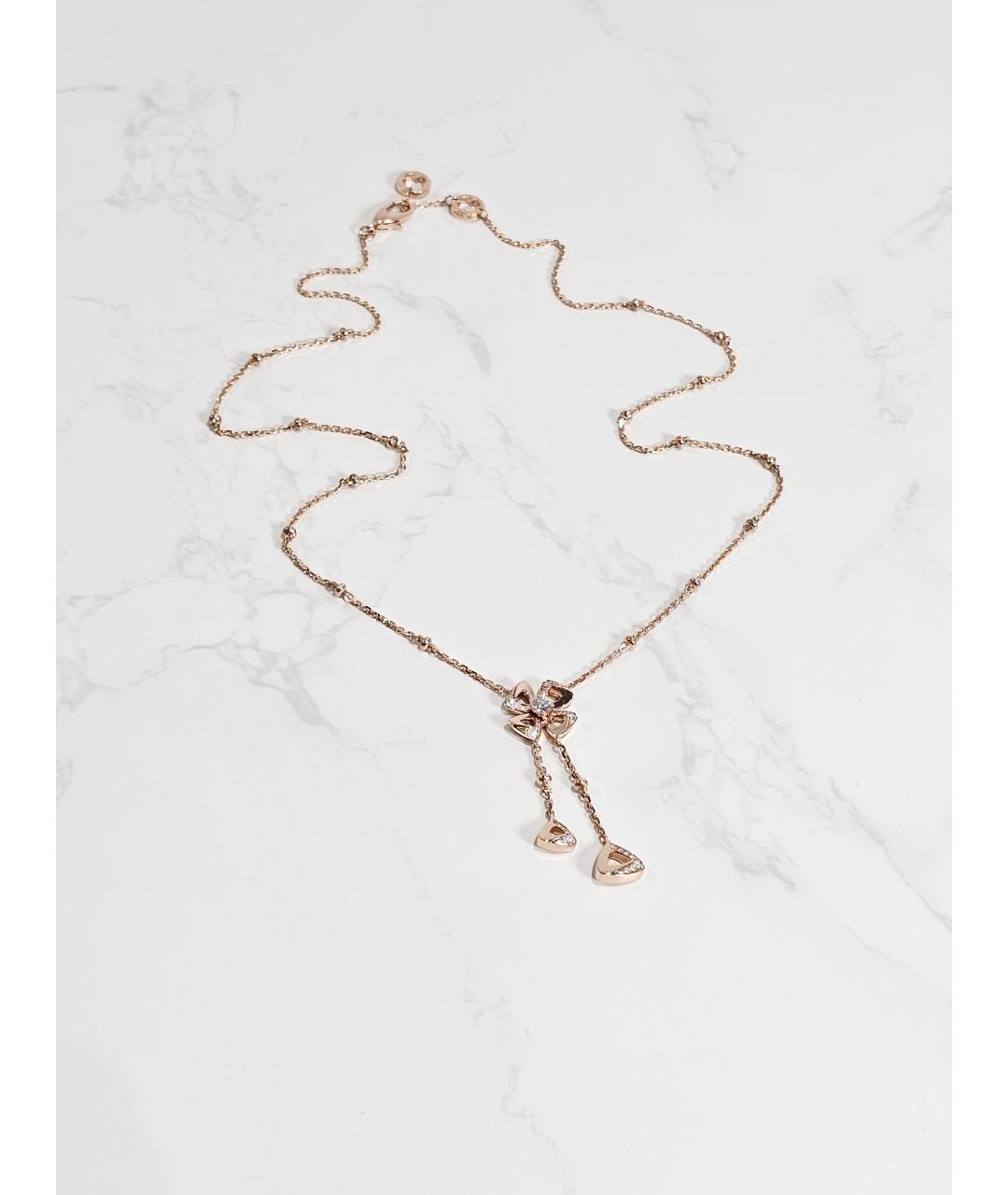 BVLGARI Золотое колье из розового золота, фото 5