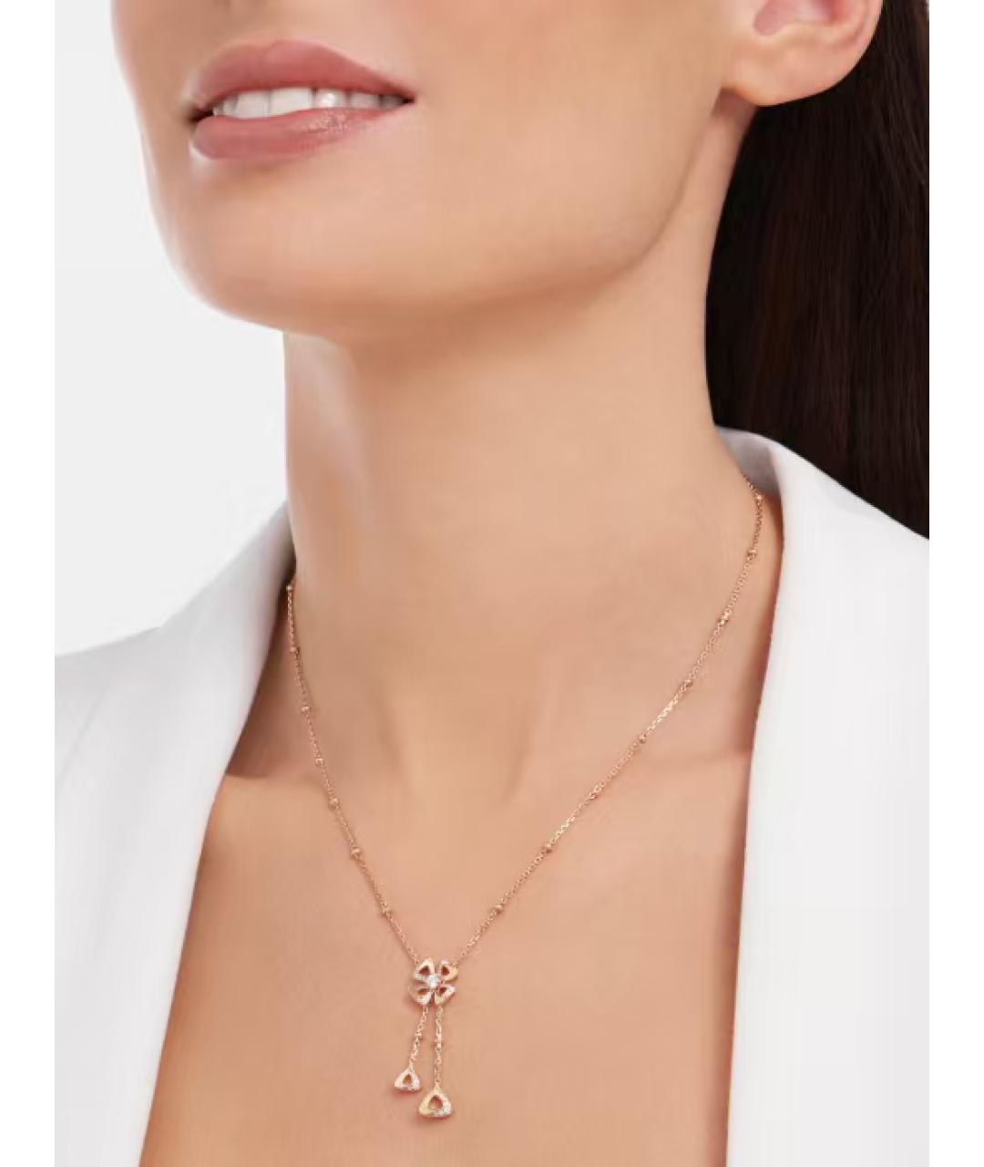 BVLGARI Золотое колье из розового золота, фото 3