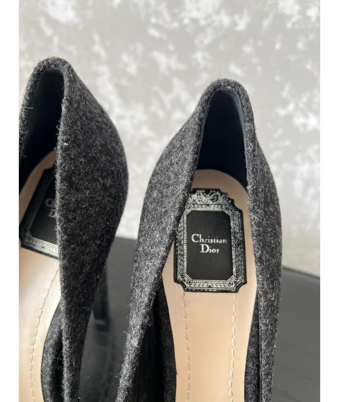 CHRISTIAN DIOR Серые туфли, фото 3