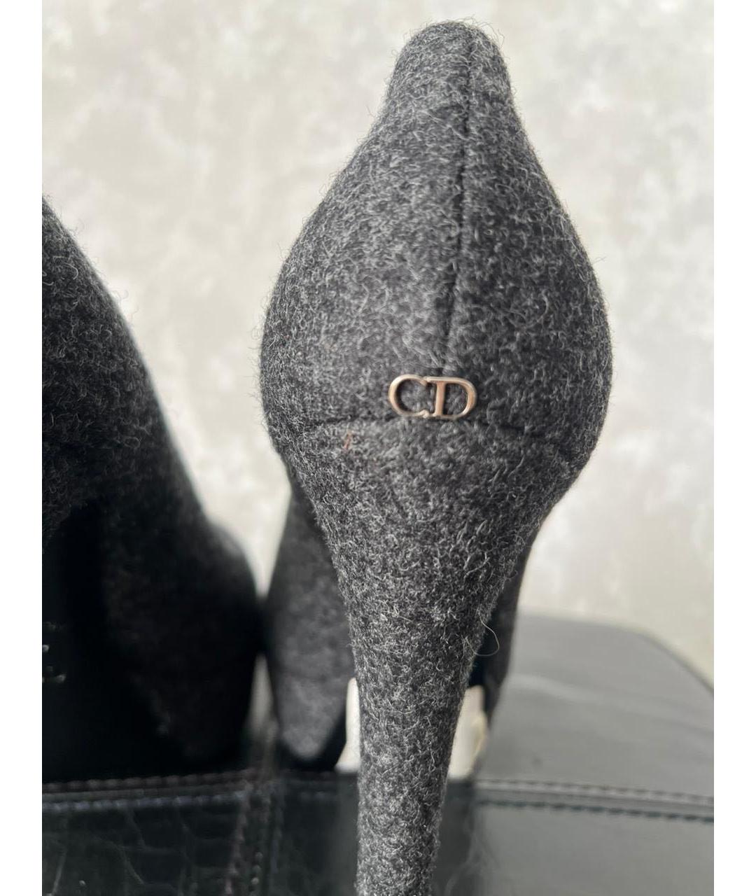 CHRISTIAN DIOR Серые туфли, фото 6