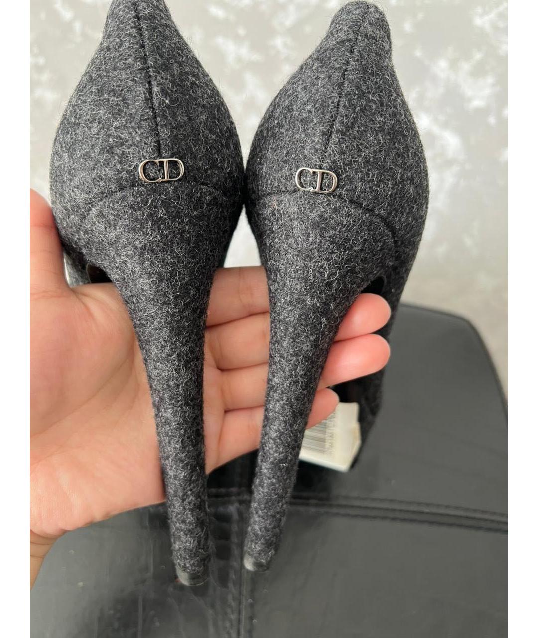 CHRISTIAN DIOR Серые туфли, фото 5