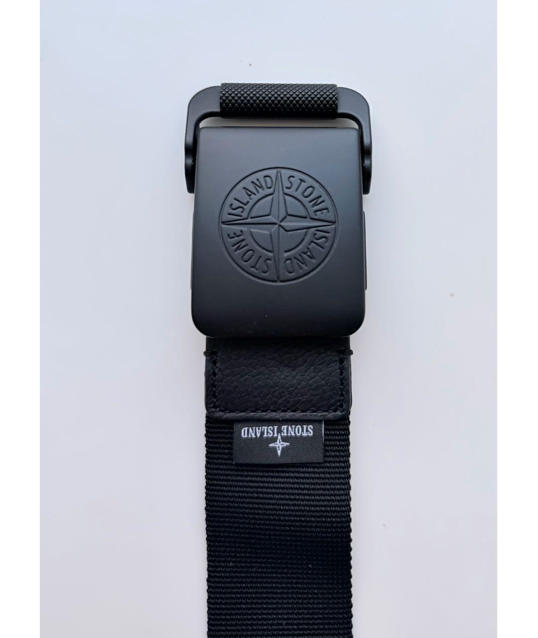 STONE ISLAND Черный ремень, фото 3