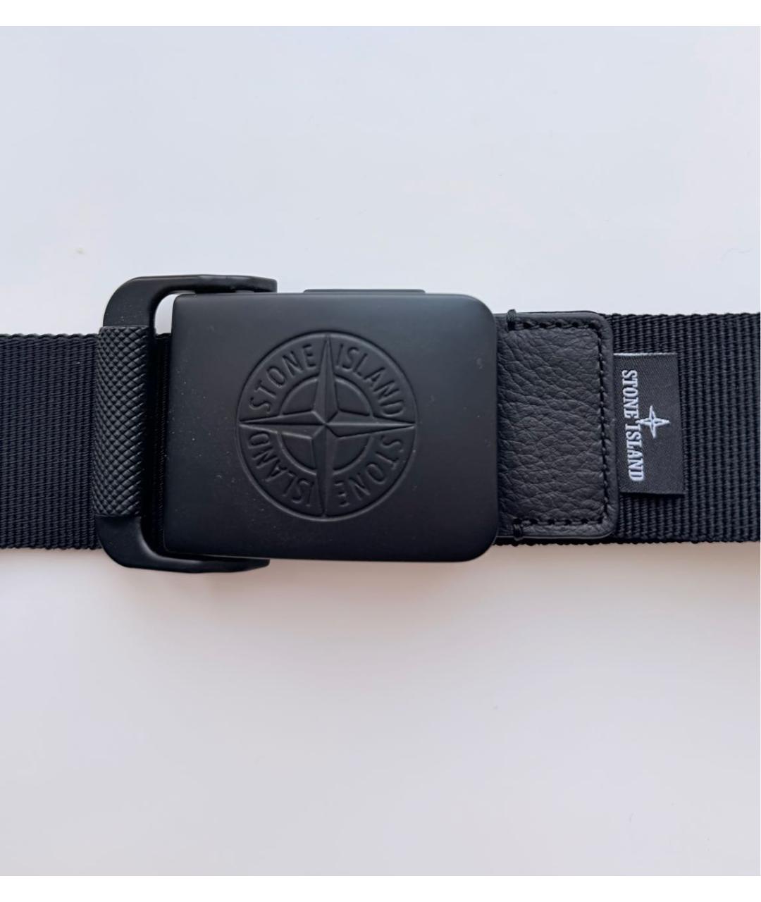 STONE ISLAND Черный ремень, фото 2
