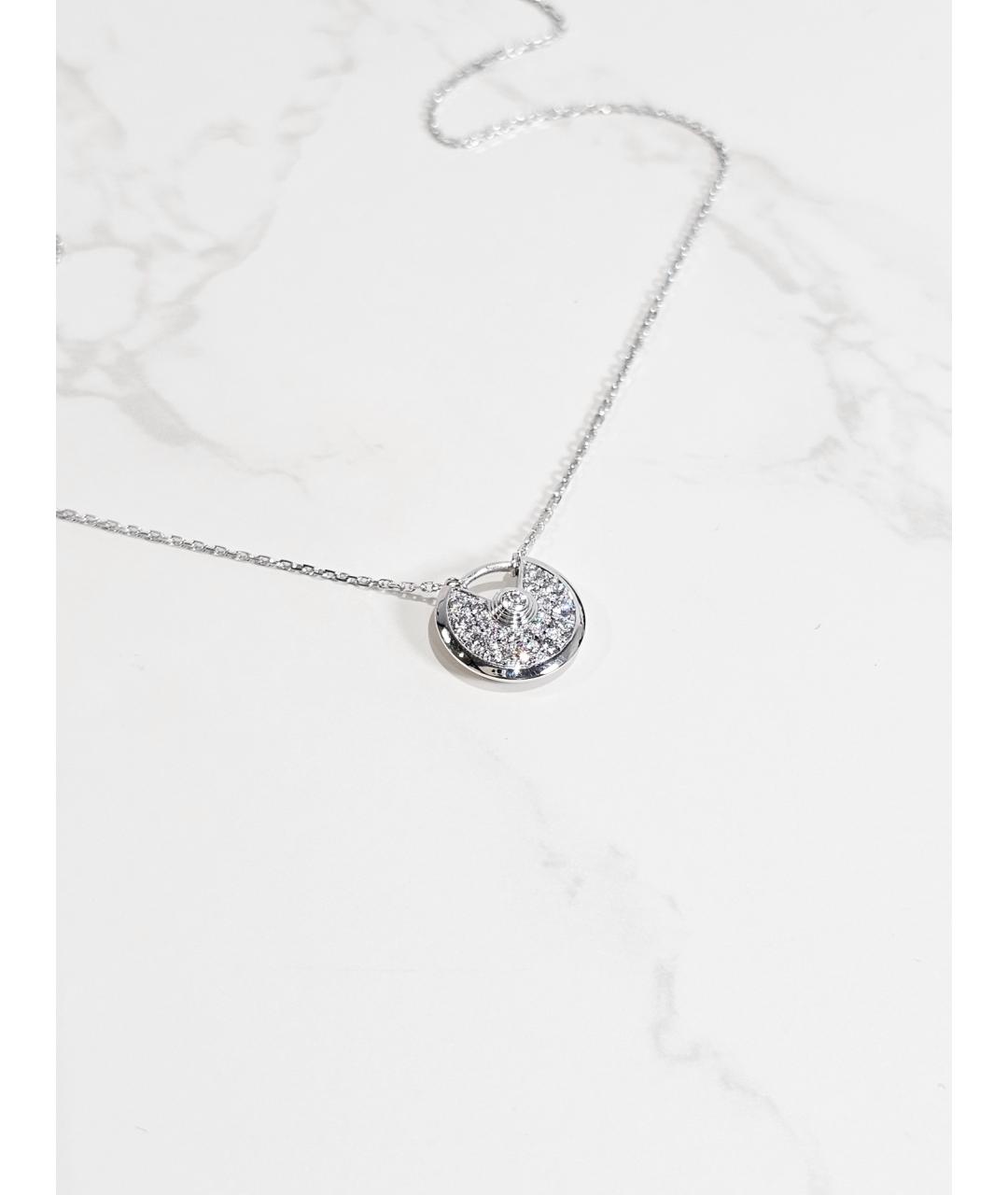 CARTIER Серебряное колье из белого золота, фото 2