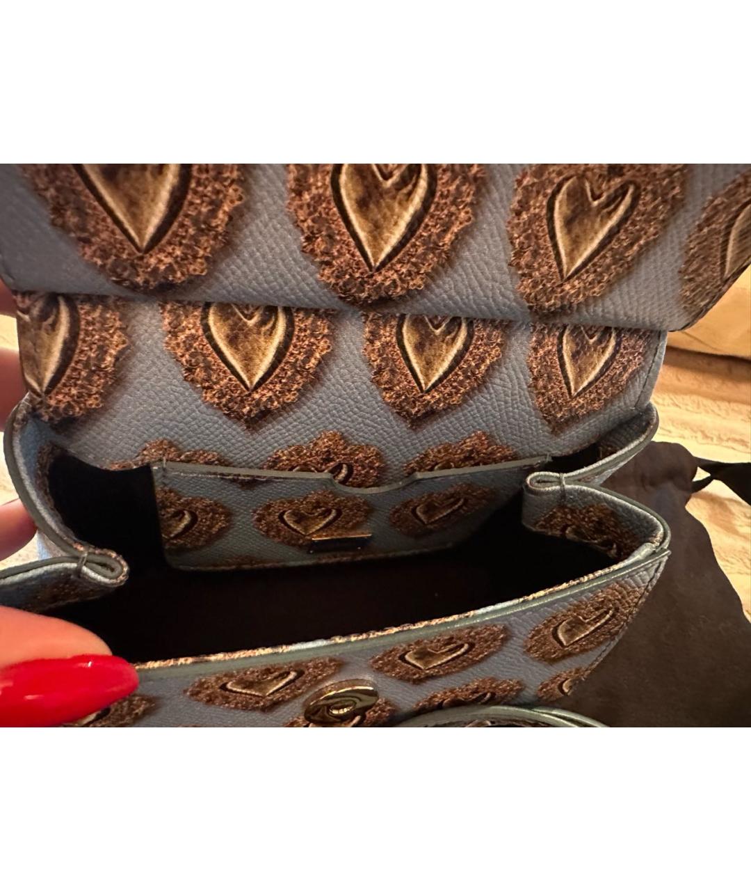 DOLCE&GABBANA Мульти кожаная сумка с короткими ручками, фото 4
