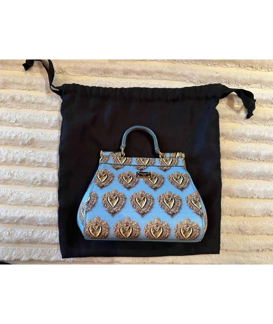 DOLCE&GABBANA Мульти кожаная сумка с короткими ручками, фото 6