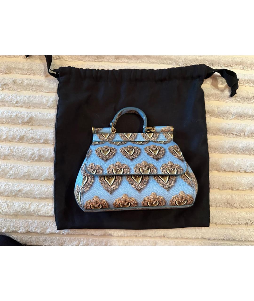 DOLCE&GABBANA Мульти кожаная сумка с короткими ручками, фото 3