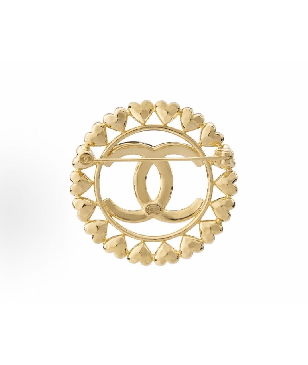 CHANEL Золотая металлическая булавка / брошь, фото 2