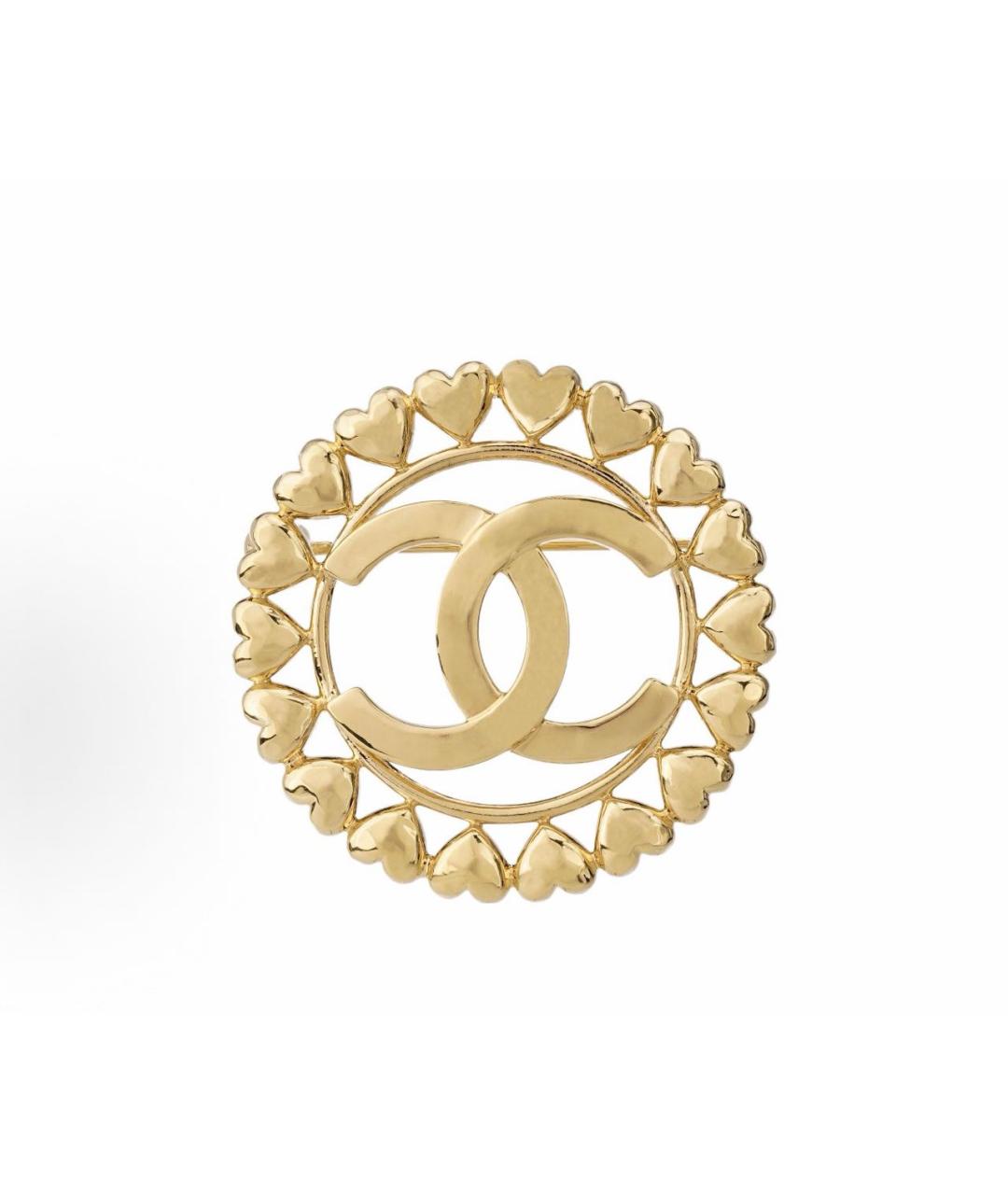 CHANEL Золотая металлическая булавка / брошь, фото 5