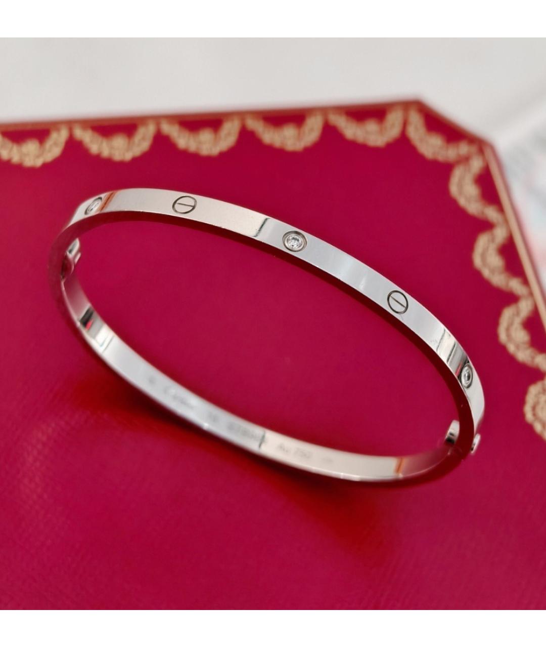 CARTIER Серебряный браслет из белого золота, фото 5