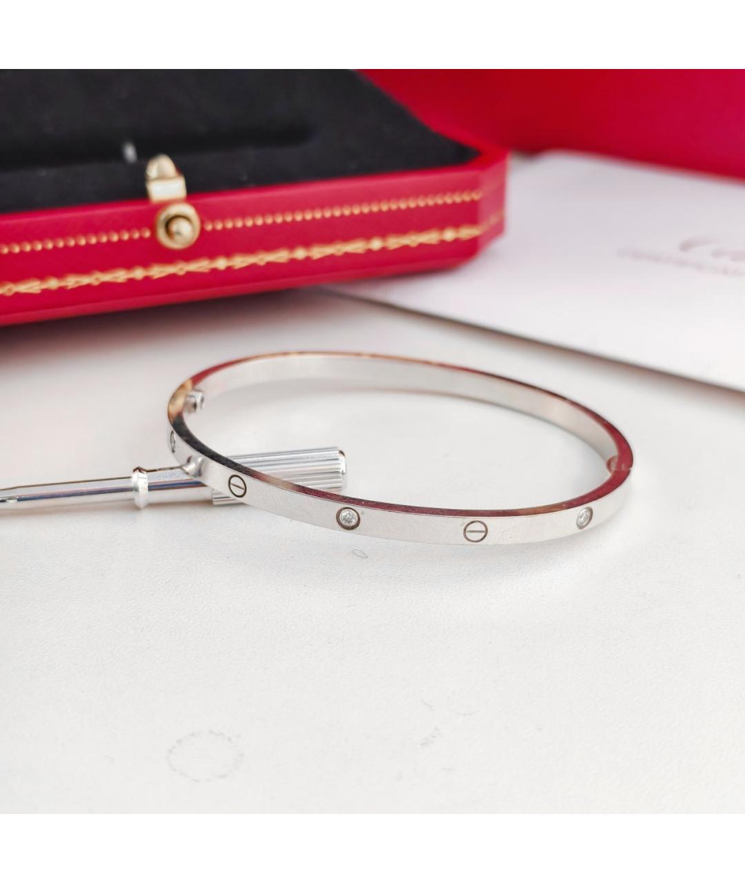 CARTIER Серебряный браслет из белого золота, фото 9