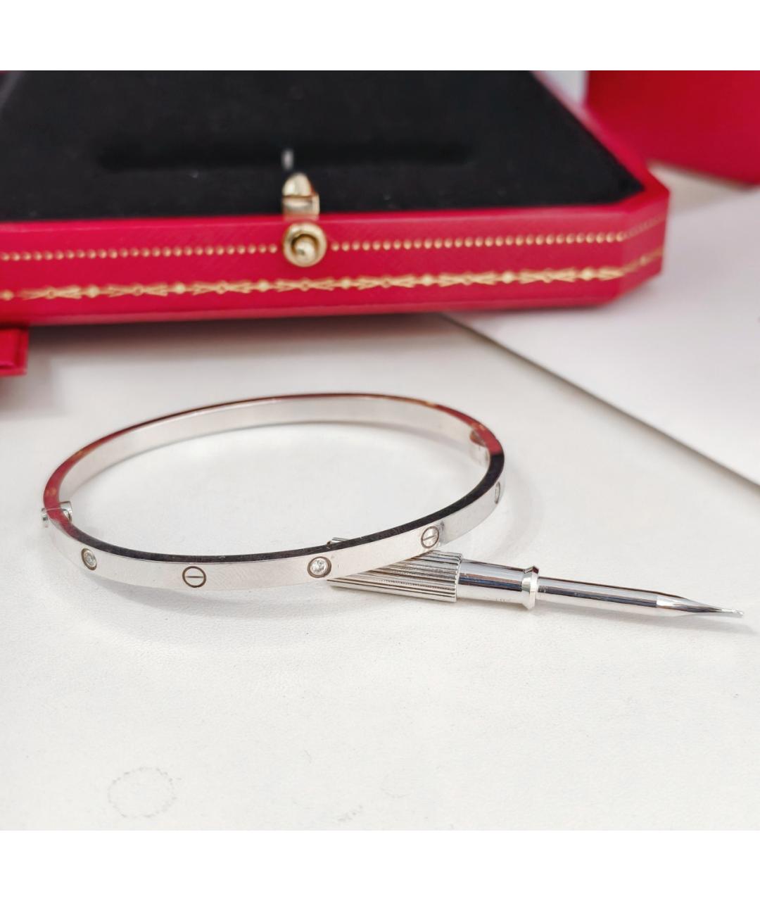 CARTIER Серебряный браслет из белого золота, фото 3