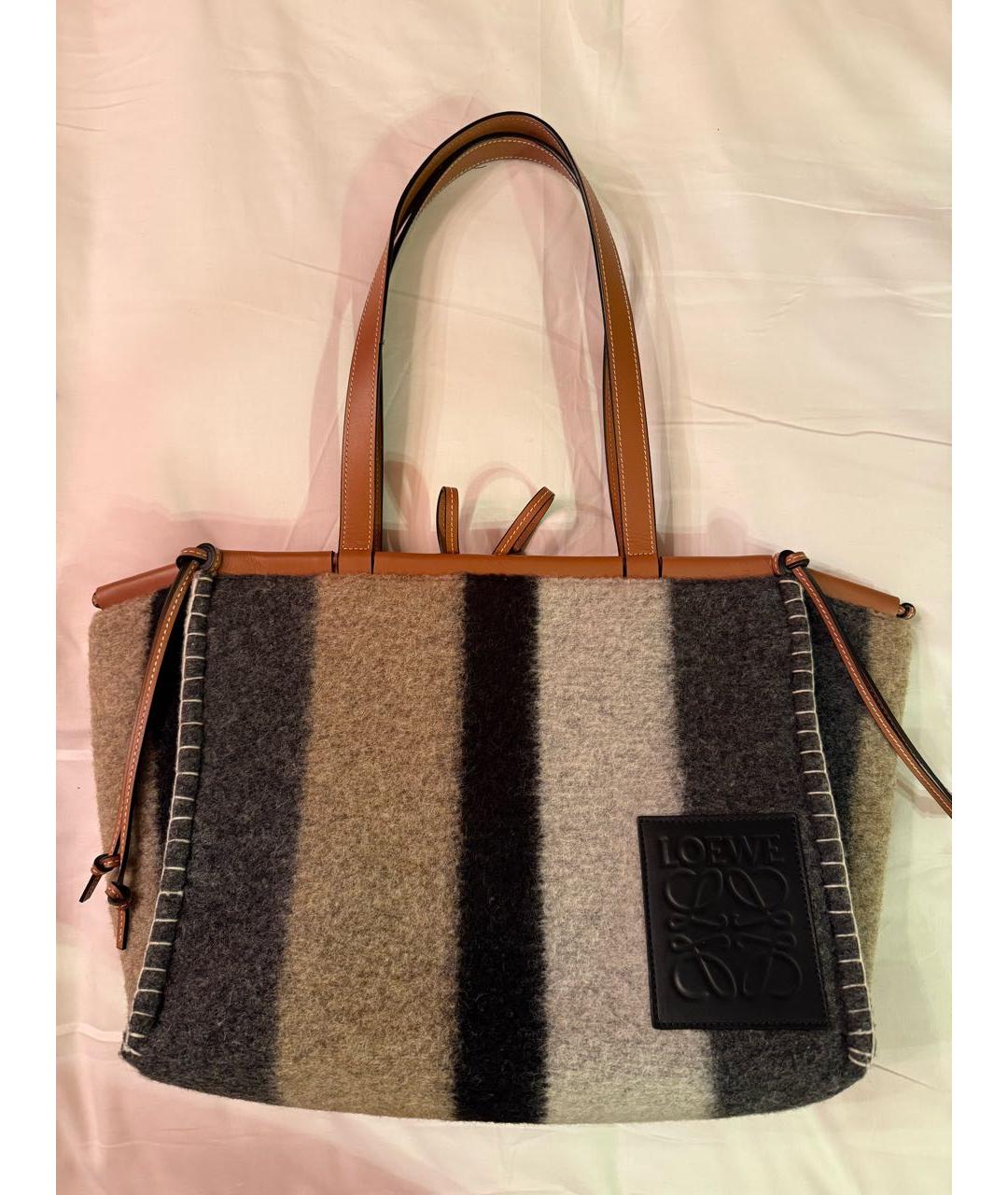 LOEWE Серая сумка тоут, фото 7