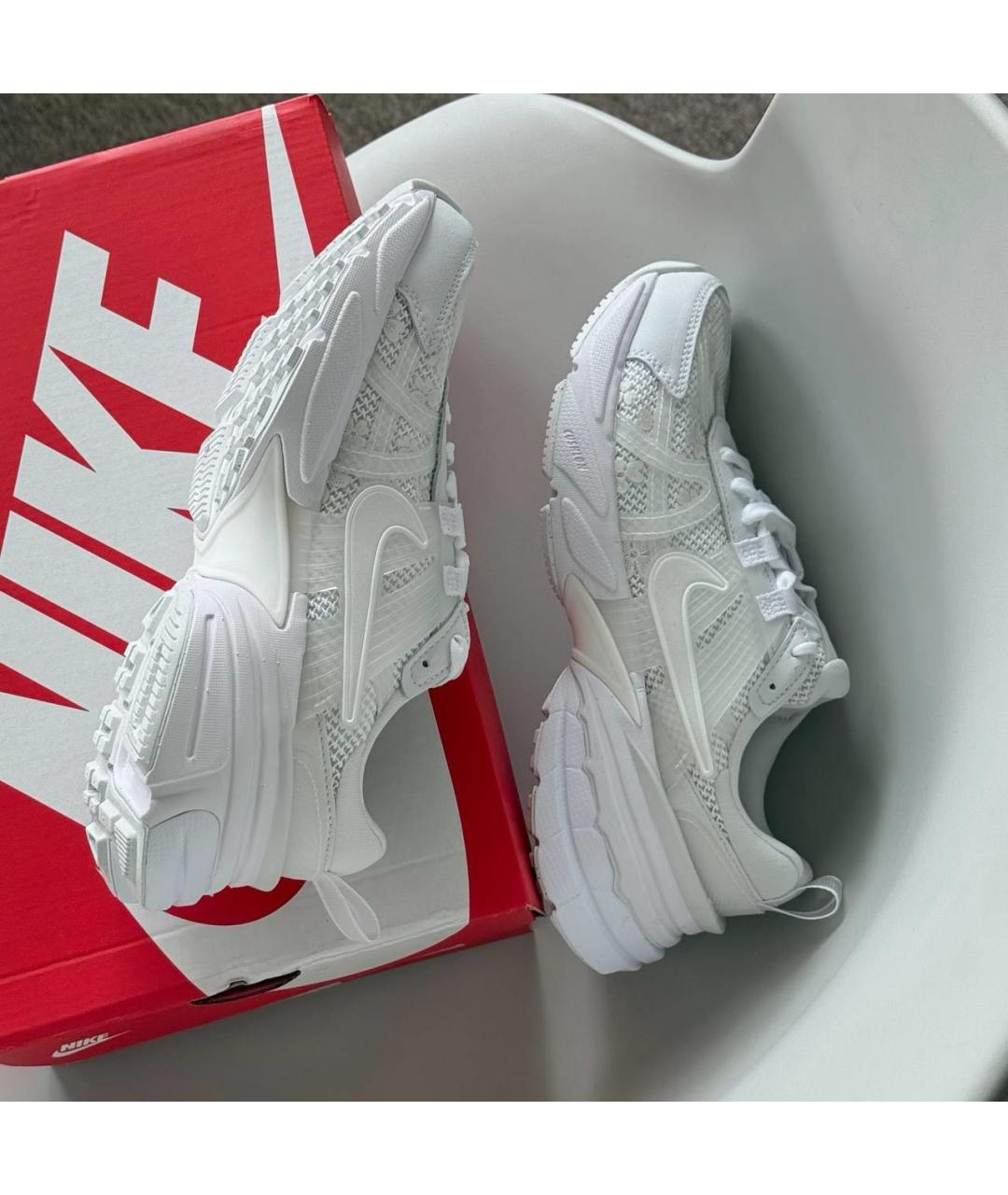 NIKE Белые текстильные кроссовки, фото 6