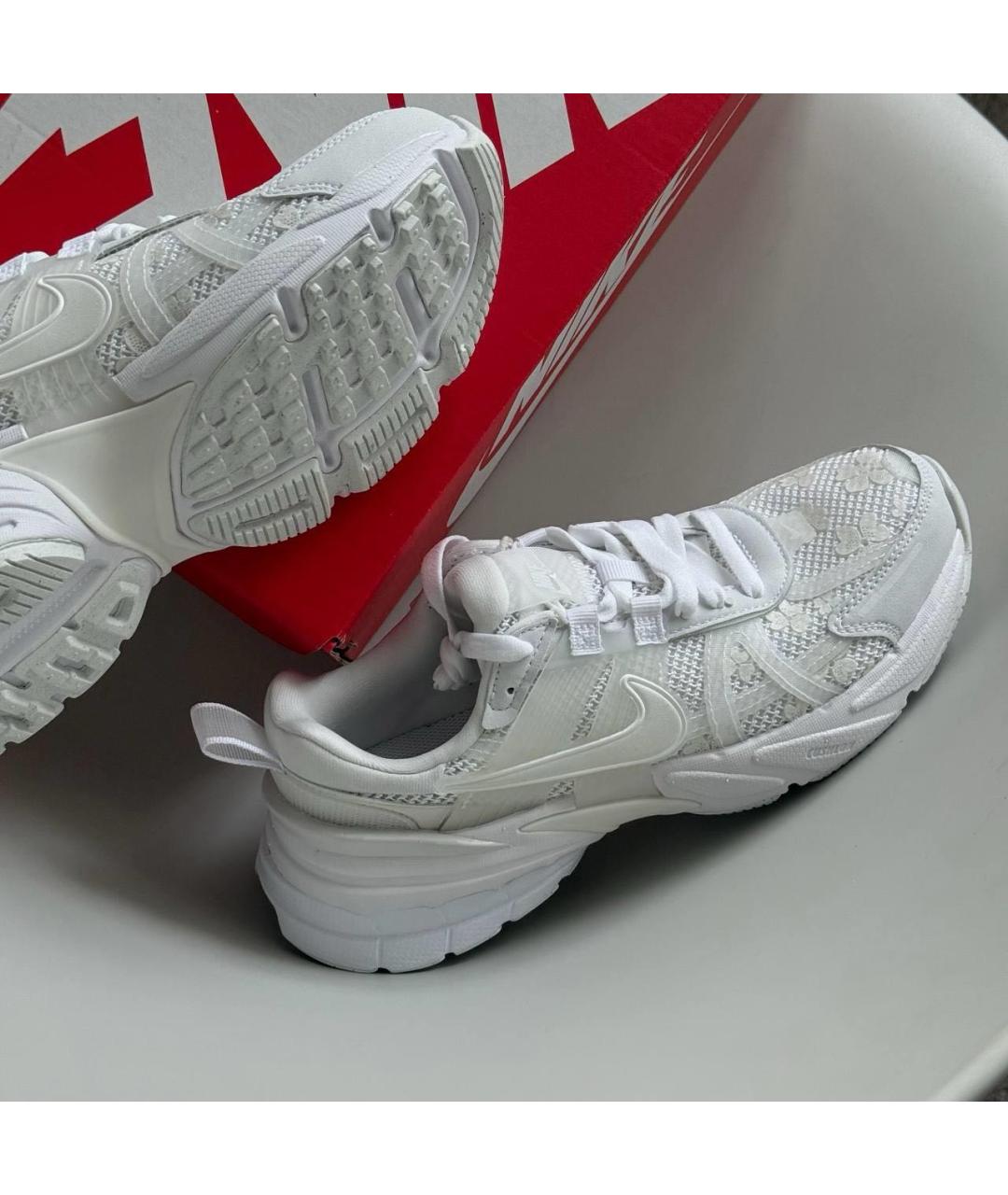NIKE Белые текстильные кроссовки, фото 7