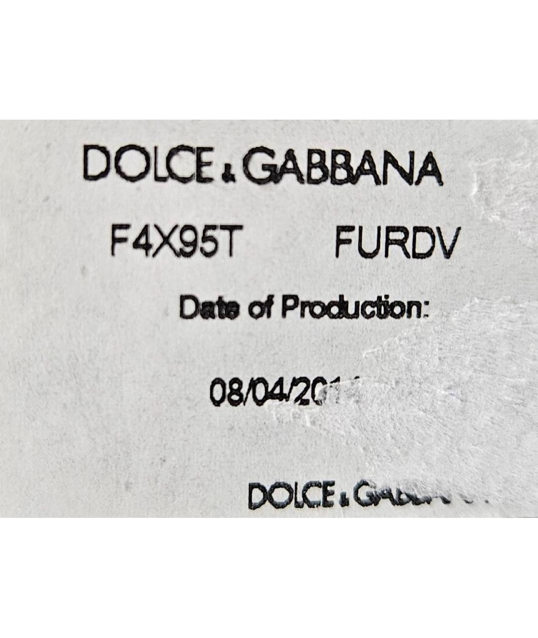 DOLCE&GABBANA Черная вискозная юбка миди, фото 5