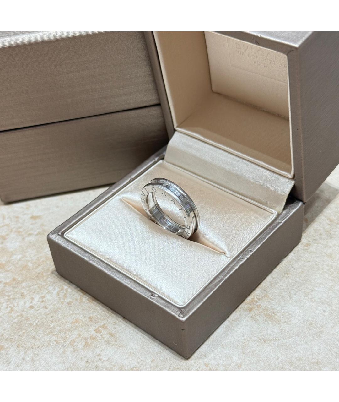 BVLGARI Серебряное кольцо из белого золота, фото 4