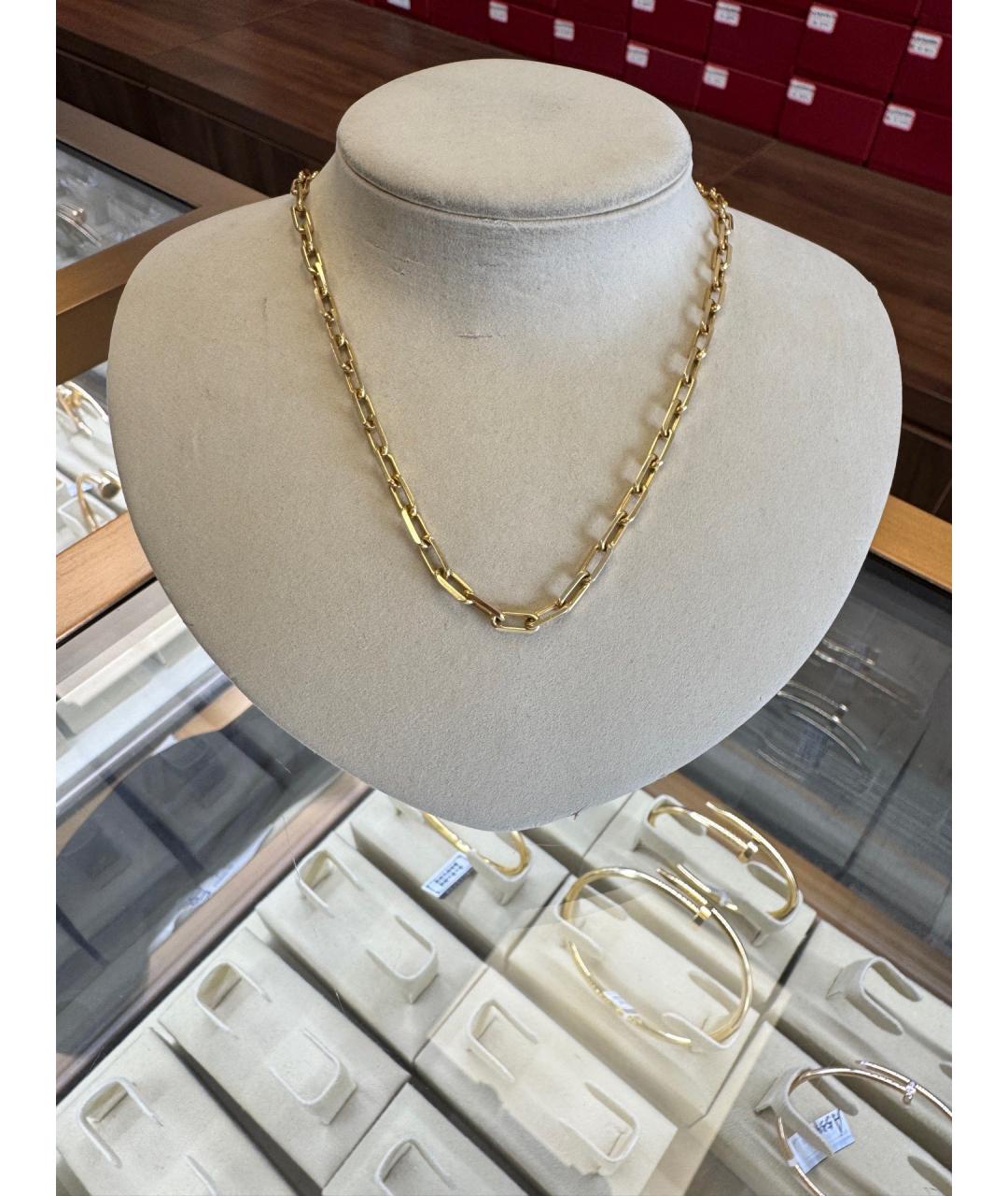 CARTIER Золотое колье из желтого золота, фото 8