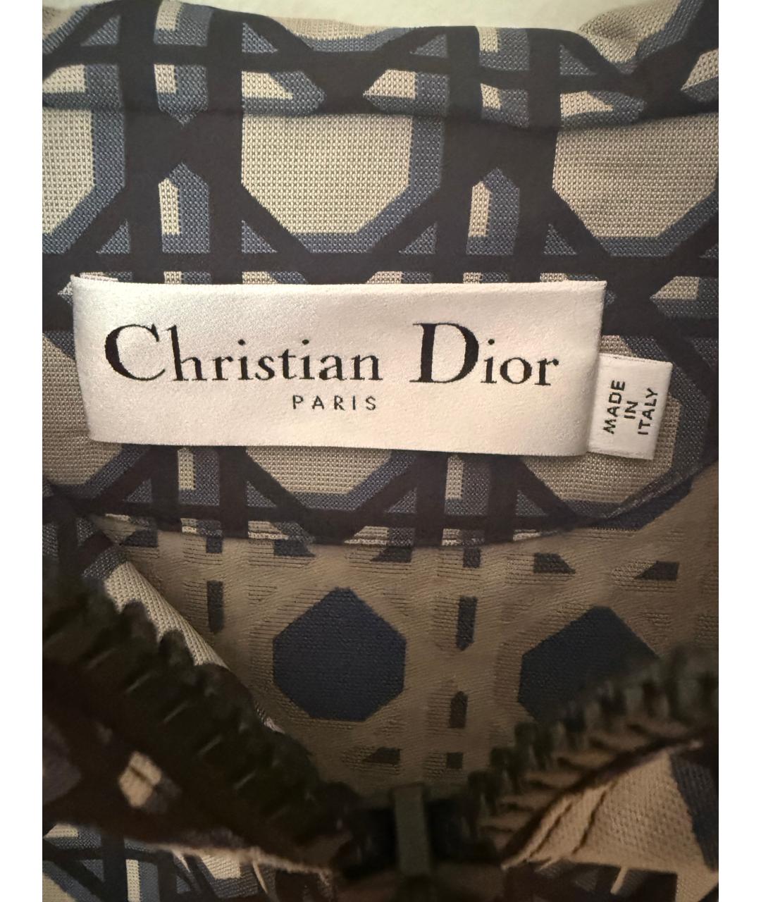 CHRISTIAN DIOR Синяя полиэстеровая парка, фото 3