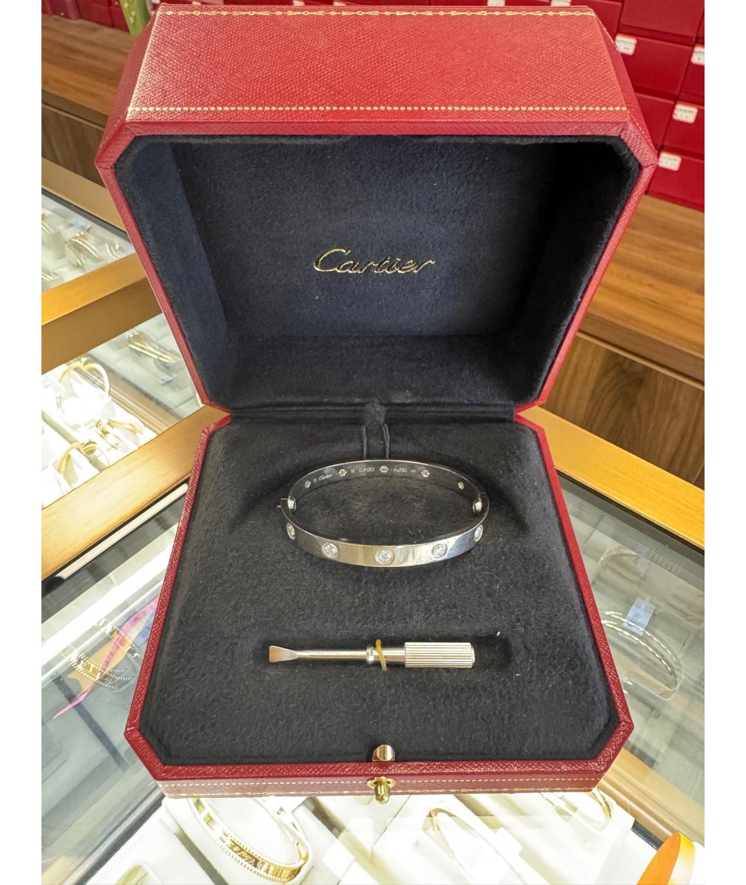 CARTIER Серебряный браслет из белого золота, фото 3