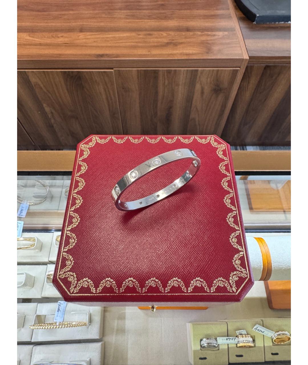 CARTIER Серебряный браслет из белого золота, фото 5