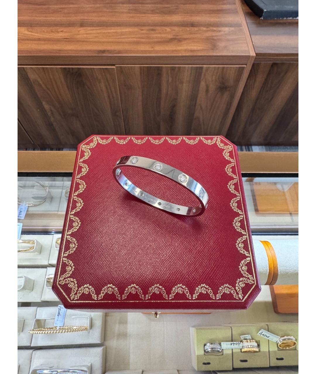 CARTIER Серебряный браслет из белого золота, фото 4