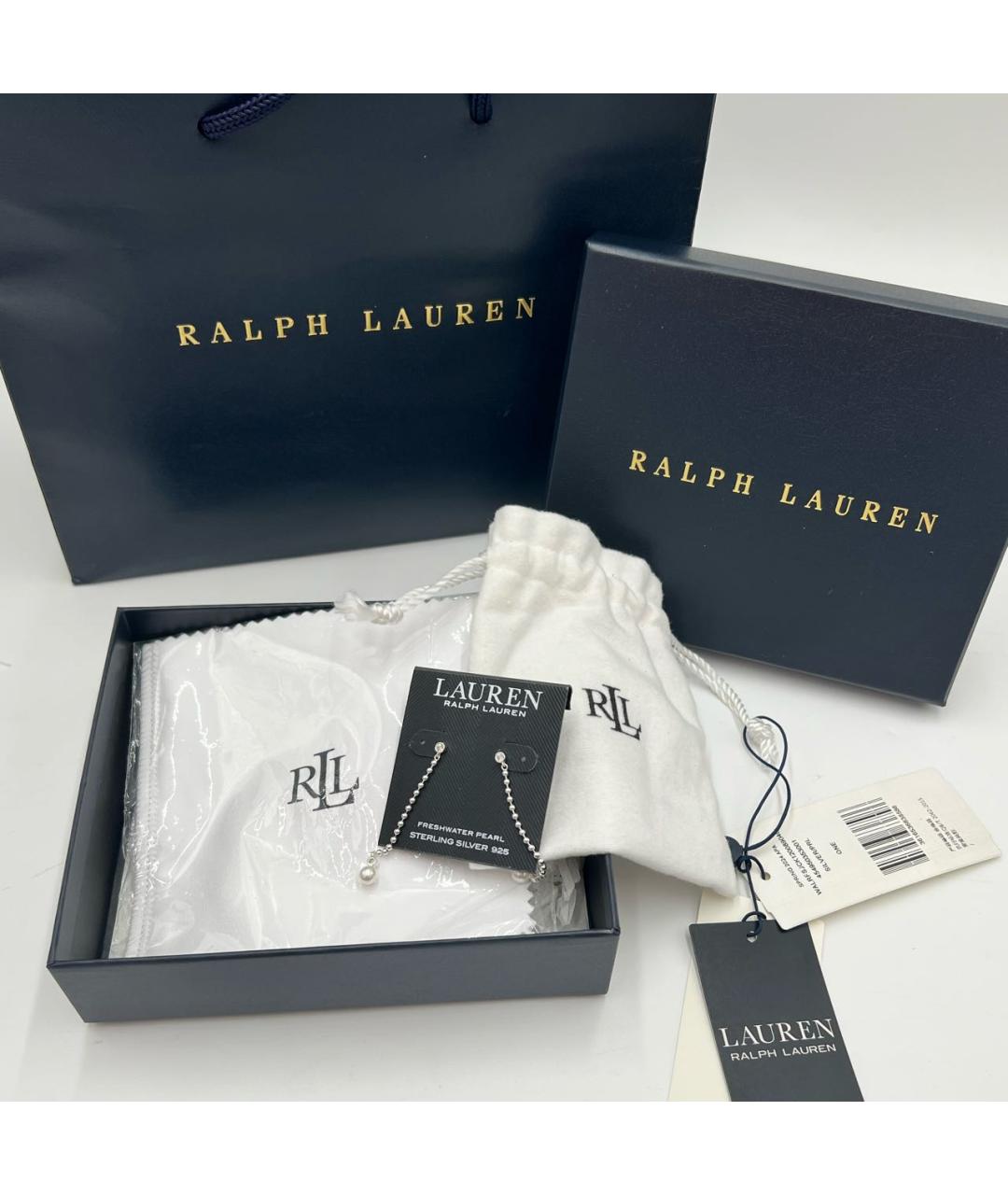 RALPH LAUREN Серебряные серебряные серьги, фото 7