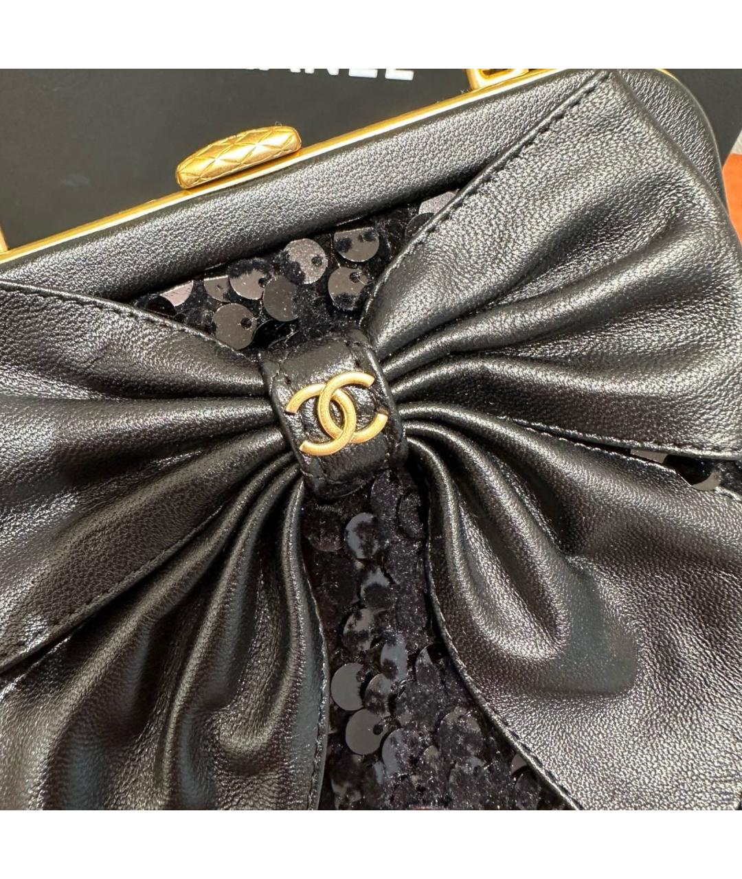 CHANEL Черная сумка через плечо, фото 5