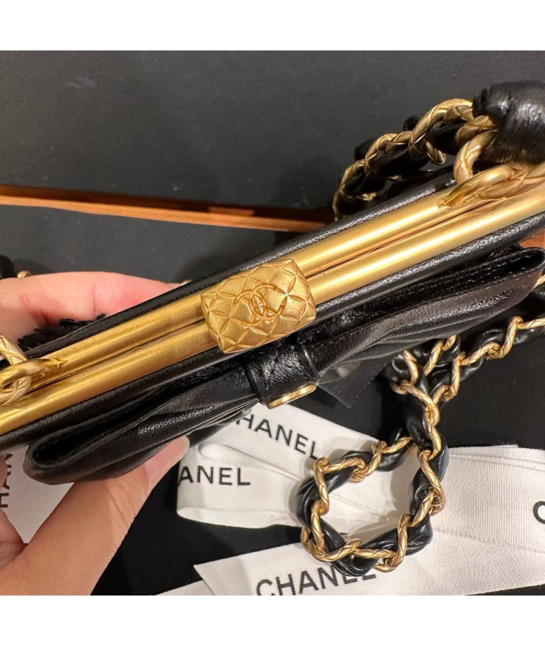 CHANEL Черная сумка через плечо, фото 7