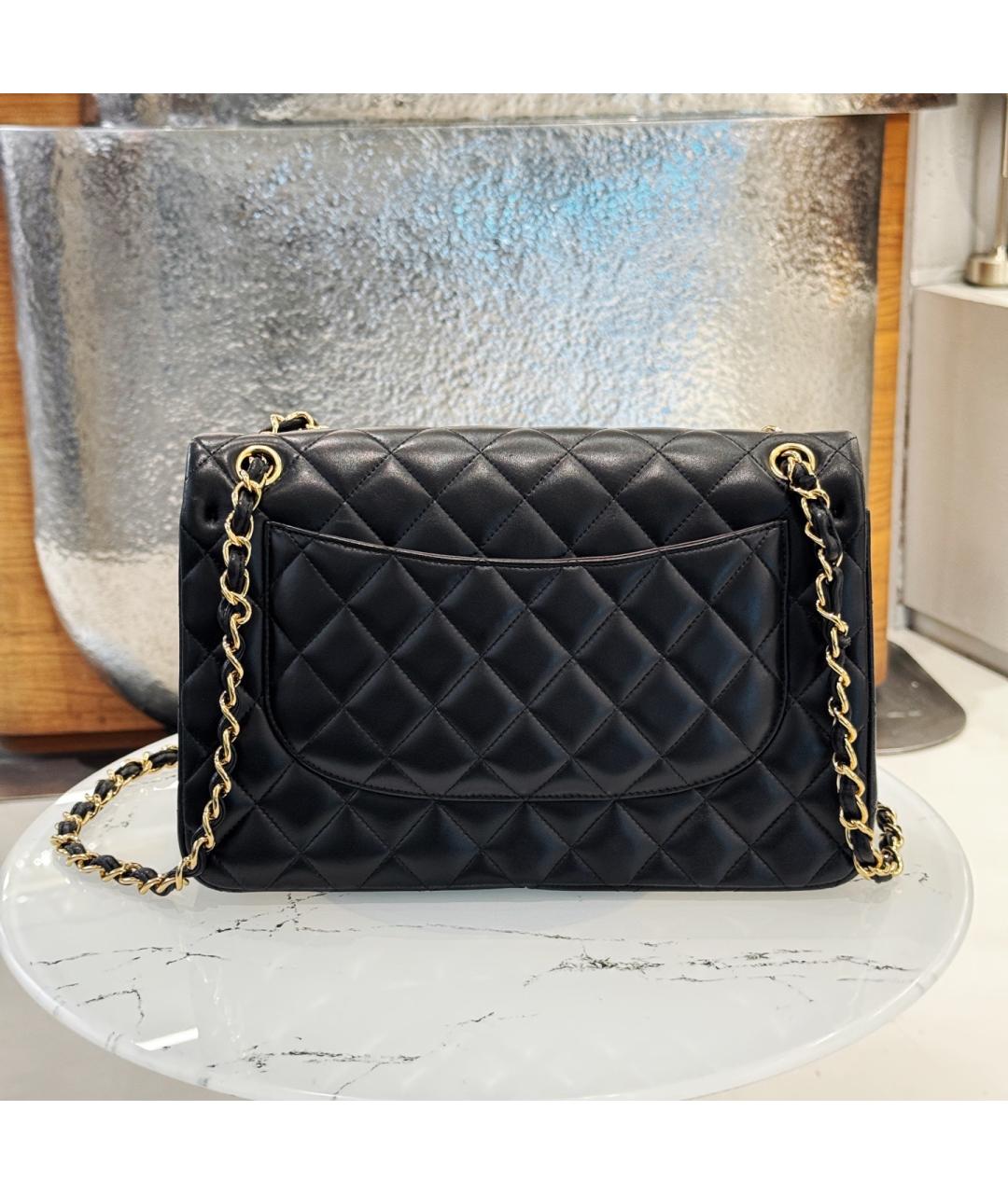 CHANEL Черная кожаная сумка через плечо, фото 4