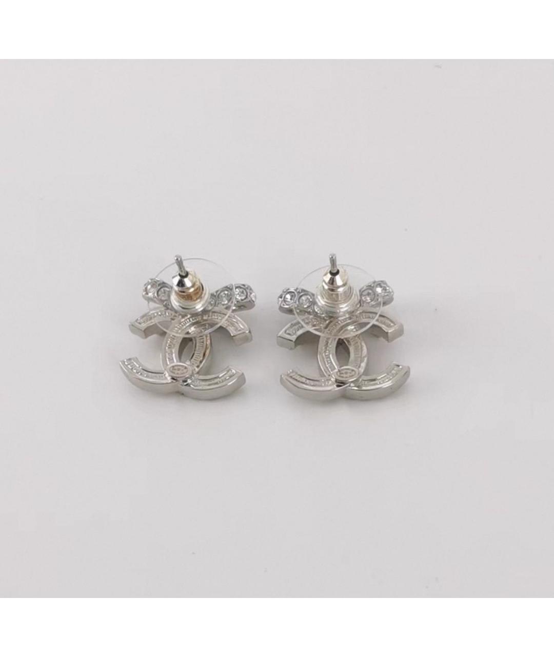 CHANEL Серебряные металлические серьги, фото 6