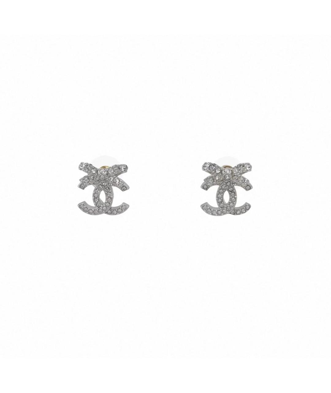 CHANEL Серебряные металлические серьги, фото 9