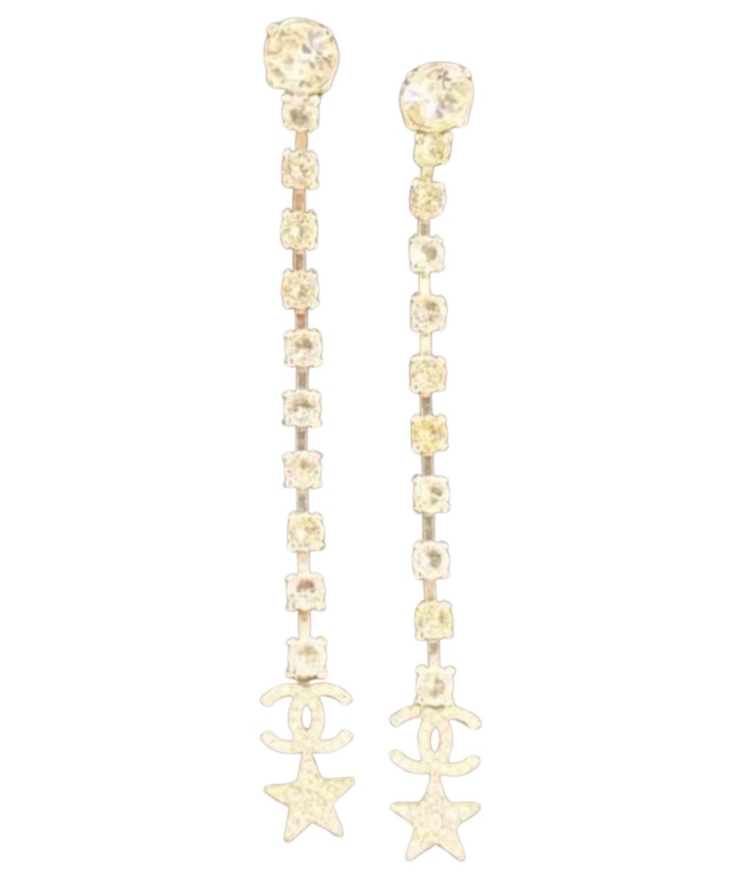 CHANEL Серебряные металлические серьги, фото 1