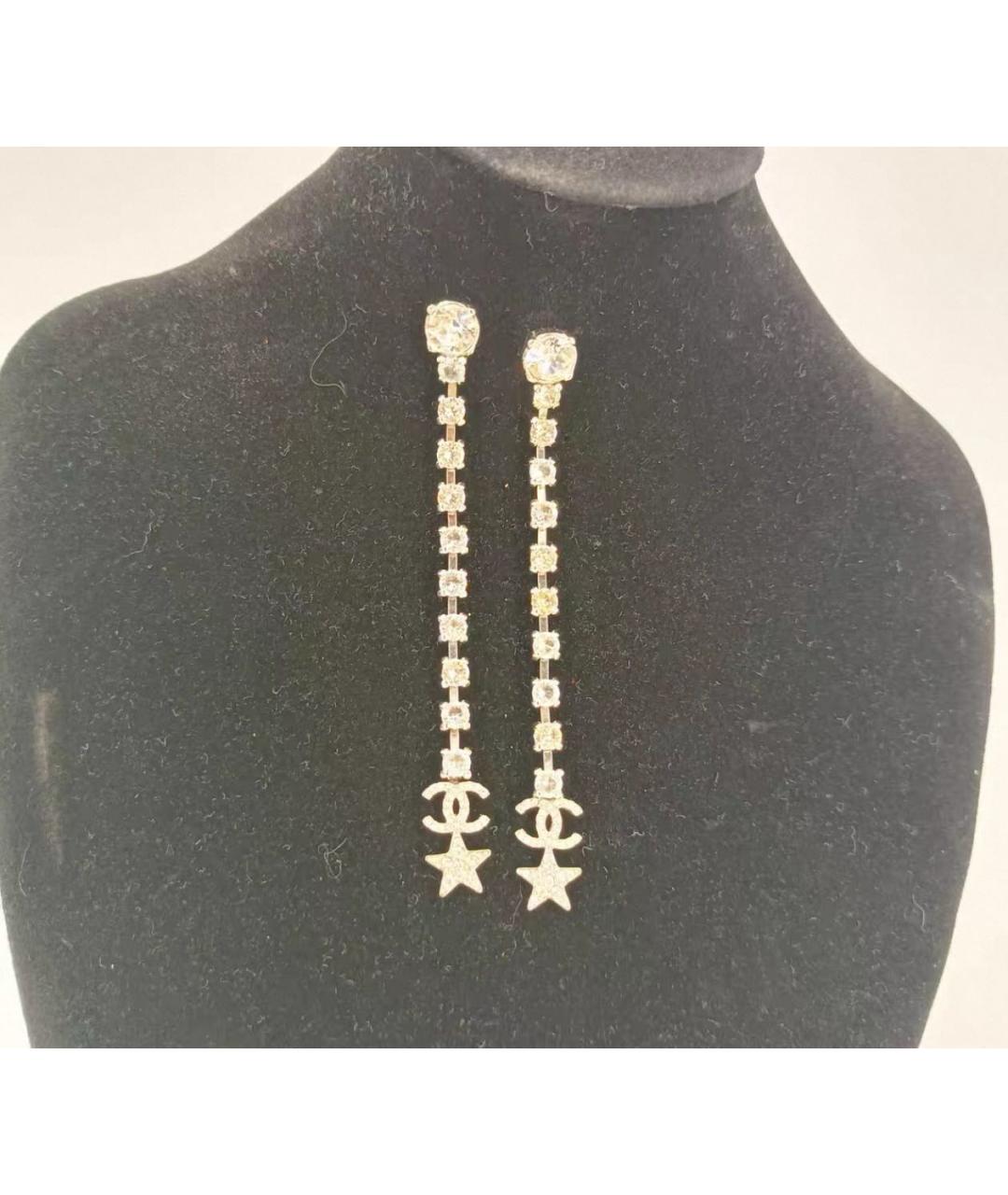 CHANEL Серебряные металлические серьги, фото 6
