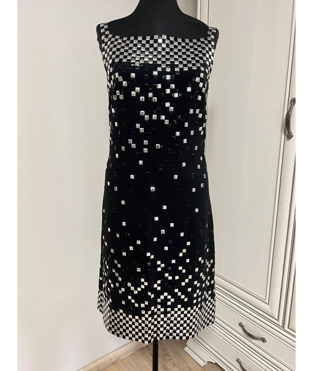 CHANEL Черное шелковое платье, фото 2
