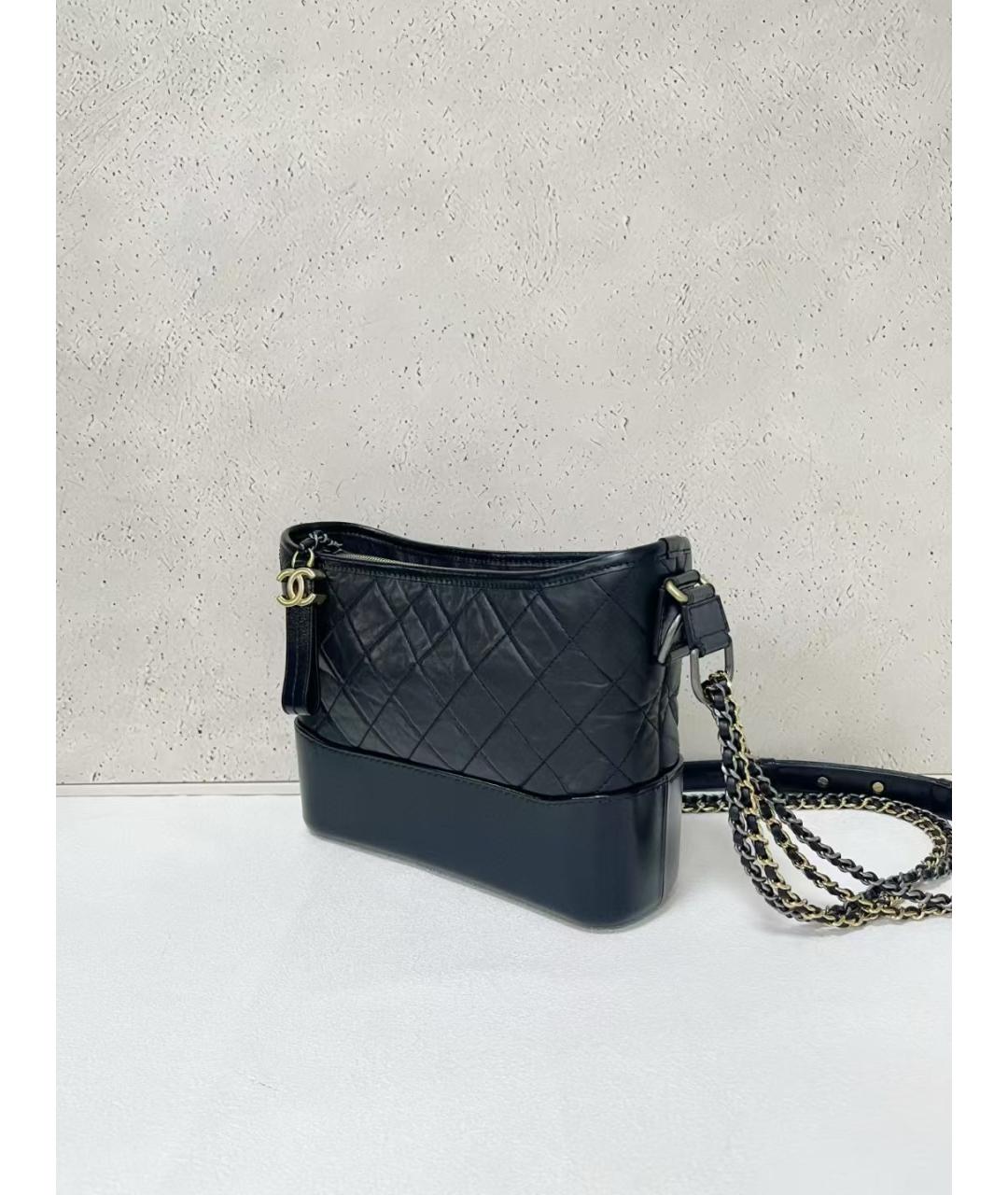 CHANEL Черная кожаная сумка через плечо, фото 4